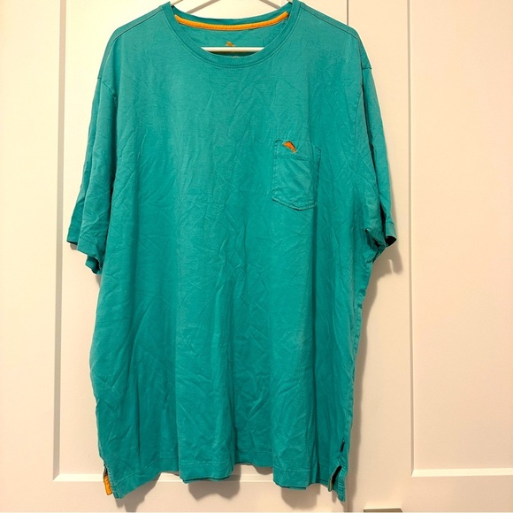 Tommy Bahamas Teal Blue Casual Pocket T-shirt Size XXL Men’s - Picture 1 of 6